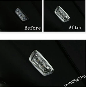 Rear Trunk Reading Lights Lamps Frame Cover Trim For Benz GLC X253 2015-2021 ABS - Bild 1 von 7
