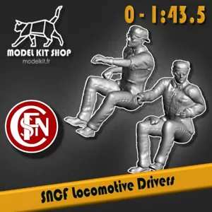 Echelle 0 - 1:43.5 - Figurine Train Conducteurs locomotive SNCF by modelkit.fr - Imagen 1 de 5