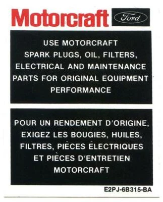 1986-1993 FORD MUSTANG MOTORCRAFT ЗАПЧАСТИ НАКЛЕЙКА STREET OUTLAW FOX 5.0 ПРОДАЖИ! - Изображение 1 из 4