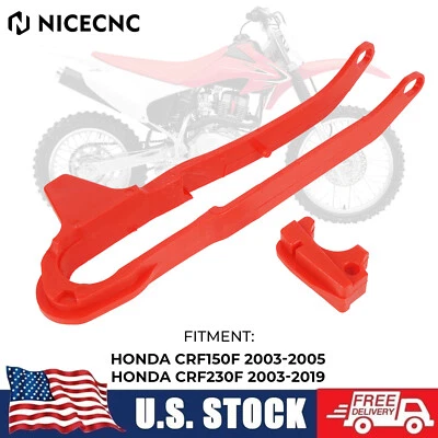 Rear Swingarm Chain Slider Guide Cover For Honda CRF150F 2003-2005 CRF230F 03-19 — 第 1/4 张图片