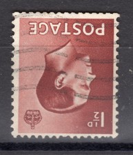 Edward Viii 1936 Sg 459Wi 1 1/2d Red Brown Inverted Watermark Fine Used Cda2944