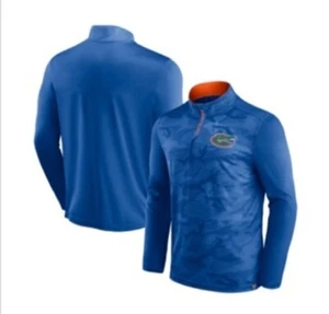 Florida Gators Men's Size Medium Depth Chart Camo Jacquard Quarter-Zip Pullover - Picture 1 of 4
