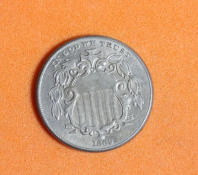 1869 Shield Nickel 5 Cents #P06445 - Image 1 of 2