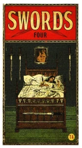 Swords Four, Pulp Fiction Tarot Card - Picture 1 of 2