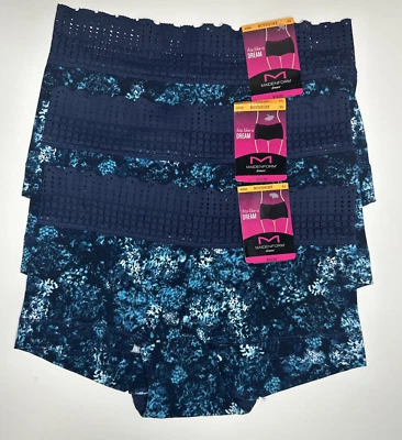 Calcinha Maidenform Fits Like A Dream Boyshorts Algodão P/5 Azul 40859 Pacote com 3 - Imagem 1 de 3