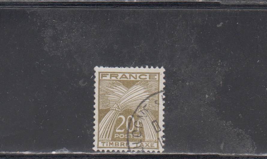 FRANCE :  1946-53 - USED  - SCOTT # J90   POSTAGE DUE - Image 1 of 1