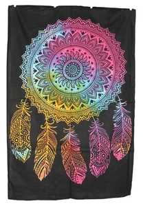 Dream Catcher Tie Dye Wall Hanging Fair Trade Size Approx. 64 x 94 cm - Picture 1 of 3