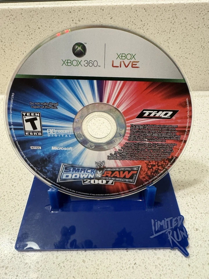 Smack down Vs Raw 2007 Xbox 360 (Tested) - Image 1 of 1