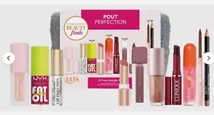 ULTA Pout Perfection 10 PC Lip SAMPLER KIT Fenty Clinique Tarte *5 FULL SIZE* - Picture 1 of 3