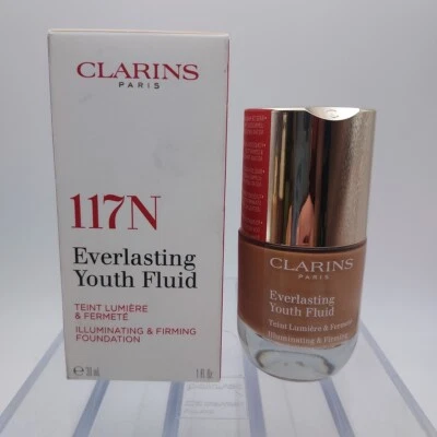 Clarins Everlasting Youth Fluid Illuminating Firming Foundation Makeup 117N - Image 1 of 4