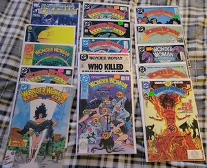 Wonder Woman Lot 27 Books Most 87 Series Bag and Board - Picture 1 of 2
