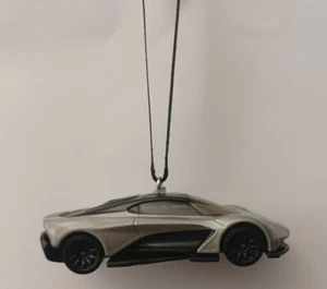 Aston Martin Valhalla Concept Custom Christmas Car Ornament 1/64 Diecast Silver - Picture 1 of 2