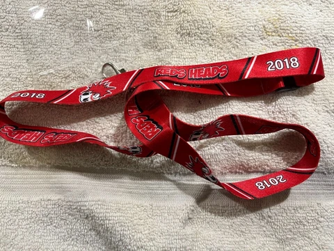 2018 Cincinnati Reds "Reds Heads" Lanyard Cover