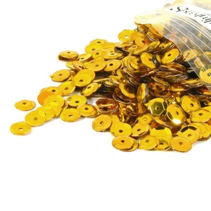 Lot of 1,600 Loose Shiny Faceted Plastic 6mm Cup Sequins Embellishment Beads - Picture 1 of 12