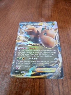 2014 Dragonite EX 74/111 Holo Pokemon Card XY Furious Fists - Image 1 of 4