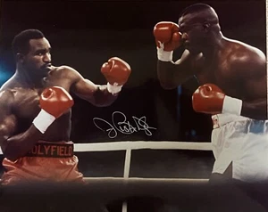 Foto firmata JAMES ""BUSTER"" DOUGLAS, CAMPIONE MONDIALE DEI PESI MASSIMI DI BOXE, con COA - Foto 1 di 1