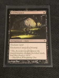 Magic the Gathering New Phyrexia Evil Presence - Picture 1 of 2
