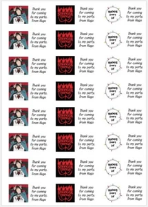 48 Stranger Things Thank You Stickers Personalised Labels Party Bags Sweet Cones - Picture 1 of 3