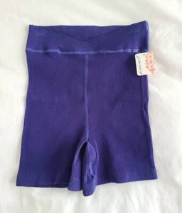 Free People Movement Lightweight Stretch High Rise Ribbed Throw Shorts Size S/P - Picture 1 of 4