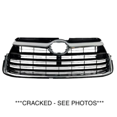 Rejilla superior delantera cromada 53101-0E170 OEM 2014 2015 2016 Toyota Highlander Foto 1 de 4