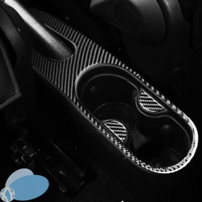 Real Carbon Fiber Car Gear Shift Panel Cover Trim For 2012-2015 Fiat 500 Foto 1 de 4