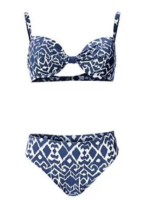 Class International Damen Optimizer-Bügelbikini, marine-weiß, E-Cup - Bild 1 von 1