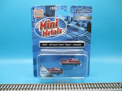 CLASSIC METAL WORKS N SCALE 1974 BUICK ESTATE STATION WAGON (2) - BURGUNDY - Image 1 of 2