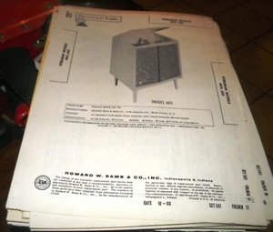 AMPLIFICADOR PHONO STEELMAN CON CAMBIADOR DE DISCOS MODELOS: 404, 601 (SAMS PHOTOFACT 501-17) - Imagen 1 de 1