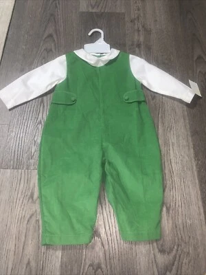 Mameluco Petit Pomme de Petit Ami verde 12 meses con cordón de una pieza nuevo con etiquetas Foto 1 de 4