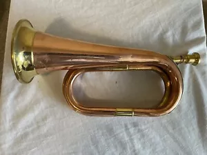 Military/ Scout/ Cavalry Brass/ Copper Bugle Vintage British Army Repro . - Picture 1 of 8