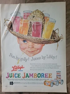 1958 Libby's Orange Limonade Obstpunsch Grapefruitsaft Jamboree Anzeige - Bild 1 von 1