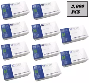 NiTouch MEDIUM Nitrile Powder-Free Exam Gloves - 250 gloves/box (2,500ct) - Picture 1 of 5