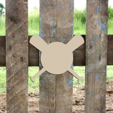 Wood Ball Bat Shape, Unfinished Shape, MDF Wood Cutout, Wooden Paintable Craft