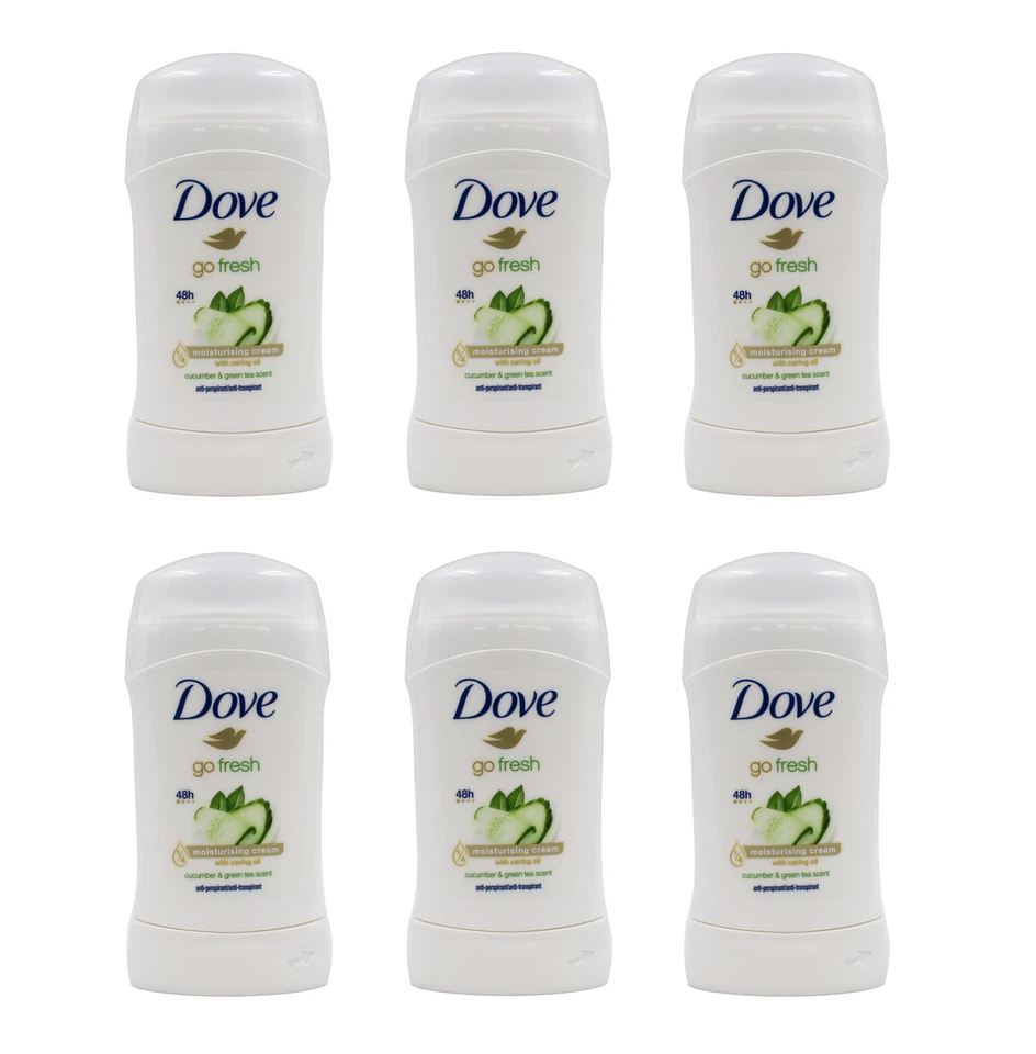 Dove go Fresh grüner Tee und Gurkenduft Anti-Transpirant-Stick , 6x40ml EA5662