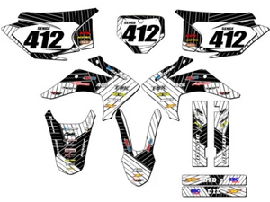 2015-2020 CRF 150 F RACE SERIES White Senge Graphics Kit Compatible with Honda - Picture 1 of 10