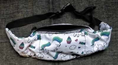 Riñonera ajustable para niñas mujeres Bolso de cadera Unicornios Arco iris Caramelo Corazones Cupcake Foto 1 de 4