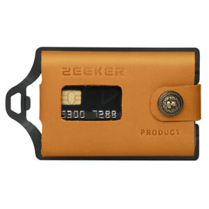 Multi-function Wallet RFID Money Clip Leather Metal Wallet for Men Card Holder