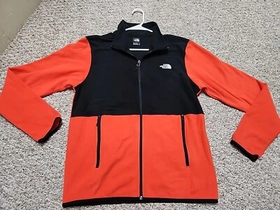 Chaqueta North Face Para Hombre TKA Glacier Cremallera Completa Acampanada Naranja Negra M Foto 1 de 4