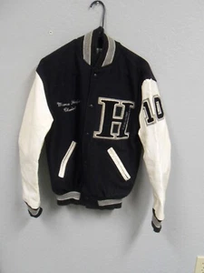 Varsity Band Jacke Damen Small Letterman Jacke Wolle und Leder - Bild 1 von 14