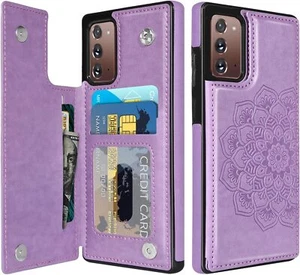 For Samsung Galaxy Note 20 PU Leather Magnetic Card Slots Wallet Case Cover - Picture 1 of 9