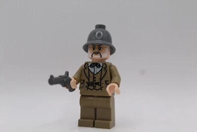 LEGO Profesor Henry Jones Sr. Minifigura con ropa bronceada oscura Mini Figura Lote Foto 1 de 2