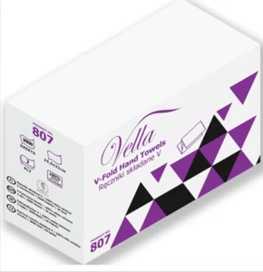 Papierhandtücher Einwegtücher 3000 Stk. 2 lagig 23x23cm Zellstoff V-Falz/ZZ-Falz - Bild 1 von 2