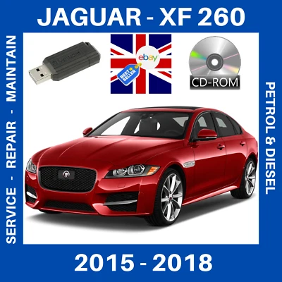 JAGUAR XF X260 - 2015 to 2018 WORKSHOP SERVICE REPAIR MANUAL - PETROL & DIESEL - Image 1 of 4