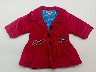 Genuine Baby Designer Lightweight Lined Jacket By Kenzo Kids Size 6M 68 Pink - Image 1 of 2