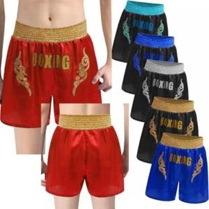 Kids Boys Briefs Kickboxing Shorts Athletic Pants Running Bottoms Boxer Boxing - Picture 1 of 51