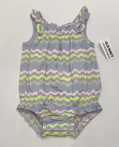 Old Navy Baby Girl Clothes 12-18 Months Romper Bodysuit Cute Outfit New - Picture 1 of 3