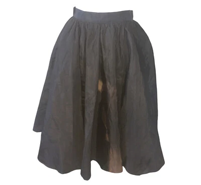 Vintage 70s High Waist Mesh Inside Ball  Midi Skirt XS/S - Image 1 of 4