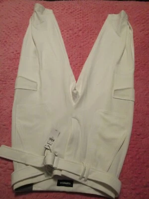 Pantalones al tobillo Express cargo tiro súper alto marfil talla 6S para mujer nuevos con etiquetas #28 Foto 1 de 4