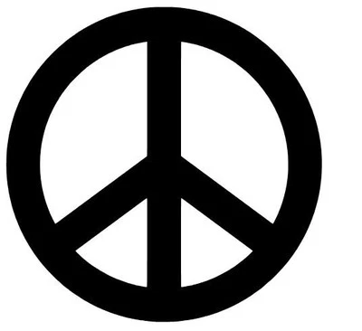 SÍMBOLO PAZ CALCOMANÍA PEGATINA RELIGIOSA ELIGE COLOR/TALLA ENVÍO GRATUITO Foto 1 de 3