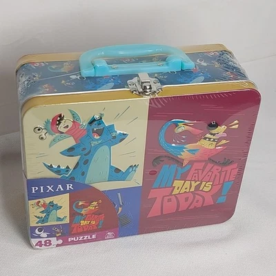  Pixar Puzzle Lunchbox DISCONTINUED Monsters Inc/Disney  48pcs. *Sealed* - Image 1 of 4